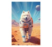 Puzzles pour Adultes 75x50cm/1000pcs Puzzles Samoyed Mars Puzzles pour Adolescents Jeux De Société Découpe De Précision Cadeaux d'anniversaire Et Cadeaux Uniques 75x50cm/1000pcs