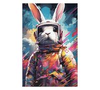 Puzzles pour Adultes 75x50cm/1000pcs Puzzles Space Bunny Adventure -2 Puzzle Jeux Relaxants Niveau De Difficulté Défi Interaction Parent-Enfant 75x50cm/1000pcs