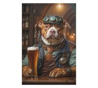 Puzzles pour Adultes 75x50cm/1000pcs Puzzles Steampunk Beer Pitbull 1 Puzzles pour Adultes Jeux Relaxants Anti-Stress Cadeaux Anti-Stress 75x50cm/1000pcs