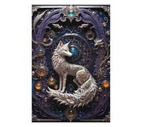Puzzles pour Adultes 75x50cm/1000pcs Puzzles Steampunk Fox Art Deco Puzzle pour Adultes, Jeu De Réflexion pour S'amuser en Famille, Difficile Et Stimulant 75x50cm/1000pcs