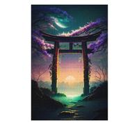 Puzzles pour Adultes 75x50cm/1000pcs Puzzles Sunset Torii Gate Puzzles pour Adolescents Jeux De Société Découpe De Précision Cadeaux d'anniversaire Et Cadeaux Uniques 75x50cm/1000pcs