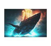 Puzzles pour Adultes 75x50cm/1000pcs Puzzles Titanic The Sinking Ship Casse-tête pour Adultes Jeu De Réflexion Décoration Murale Cadeaux De Noël Et d'anniversaire 75x50cm/1000pcs