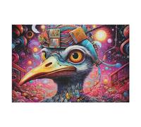Puzzles pour Adultes 75x50cm/1000pcs Puzzles Whimsical Bird in A Cosmic Dreamscape Casse-tête pour Adultes Jeu De Réflexion Décoration Murale Cadeaux De Noël Et d'anniversaire 75x50cm/1000pcs