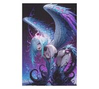 Puzzles pour Adultes 75x50cm/1000pcs Puzzles Winged Creature with Blue Hair Puzzles pour Adultes, Jouets Anti-Stress, Décorations Murales, Idées Cadeaux pour Toute La Famille 75x50cm/1000pcs