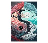 Puzzles pour Adultes 75x50cm/1000pcs Puzzles Yin and Yang Lunar Eclipse Puzzle pour Adultes Jeux De Famille Vacances À La Maison Passer Le Temps Est Idéal comme Cadeau 75x50cm/1000pcs