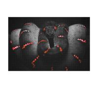 Puzzles pour Adultes 75x50cm/1000pcs Red-Spotted Snake Close-Up Puzzle pour Adultes, Jeu De Réflexion, Découpe De Précision, pour Les Amateurs De Jeux 75x50cm/1000pcs