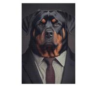 Puzzles pour Adultes 75x50cm/1000pcs Rottweiler Suit Puzzles pour Adultes - Jeux De Construction - Analyse Et Logique pour Les Amateurs De Jeux 75x50cm/1000pcs