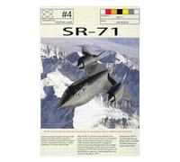 Puzzles pour Adultes 75x50cm/1000pcs SR71 Blackbird Air Puzzles pour Adolescents, Jouets, Décoration Murale, Loisirs À La Maison, Cadeaux De Noël Et d'anniversaire 75x50cm/1000pcs