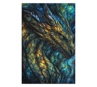 Puzzles pour Adultes 75x50cm/1000pcs Stained Majesty Puzzle pour Adultes, Jeu De Réflexion, Découpe De Précision, pour Les Amateurs De Jeux 75x50cm/1000pcs