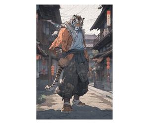 Puzzles pour Adultes 75x50cm/1000pcs Tiger Karate Fighter Puzzle pour Adultes - Jeu Familial - Cadeaux pour Renforcer Les Souvenirs Entre Amis Et en Famille 75x50cm/1000pcs