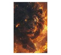 Puzzles pour Adultes 75x50cm/1000pcs Wild Black Lion Puzzles pour Adolescents Jeu Familial Décoration Parfaite Difficile À Compléter 75x50cm/1000pcs