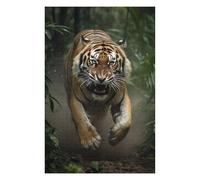 Puzzles pour Adultes 75x50cm/1000pcs Wild Tiger Roar Puzzles pour Adolescents, Jouets, Décoration Murale, Loisirs À La Maison, Cadeaux De Noël Et d'anniversaire 75x50cm/1000pcs