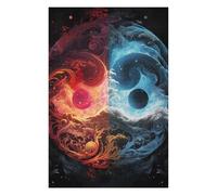 Puzzles pour Adultes 75x50cm/1000pcs Yin Yang M Puzzles pour Adultes Jeux Amusants Défi Difficile Cadeaux d'anniversaire Et Cadeaux Uniques 75x50cm/1000pcs