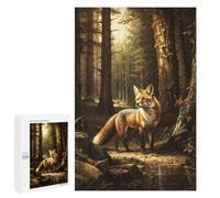 Puzzles pour Adultes A Fox in The Forest Puzzles pour Adultes, Jouet, Décoration Murale, Décoration Intérieure, Idéal comme Cadeau 1000 PCS