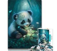 Puzzles pour Adultes Adorable Petit Panda 1000 pièces pour Adolescents et Adultes Jeux éducatifs décoration d'intérieur à Offrir en Cadeau à Toute la Famille (26x38cm)