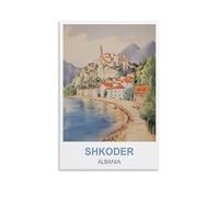 Puzzles pour Adultes, Affiches de Shkoder en Albanie, Puzzle en Papier, 1000 pièces, Jouets pour Adultes, Jeu de décompression, 52 x 38 cm