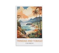 Puzzles pour Adultes, Affiches des Caraïbes de Trinité-et-Tobago, Puzzles à Micro-pièces, Puzzles stimulants et Difficiles, Cadeau de Noël ou d'anniversaire, Jeu, Jouet 50x70CM