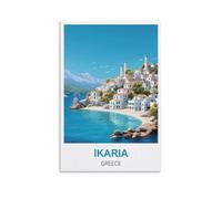Puzzles pour Adultes, Affiches d'Ikaria Grèce, Puzzle en Papier 2000 pièces, Jouets pour Adultes, Jeu de décompression 100 x 70 cm