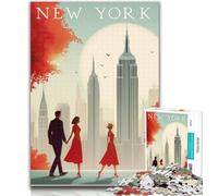 Puzzles pour Adultes, Affiches du Monde, 1000 pièces, décoration Murale, Cadeaux Uniques pour Anniversaire et Noël, adaptés aux Adolescents de 14 à 50 Ans, 75x50cm