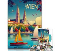 Puzzles pour Adultes, Affiches du Monde, 1000 pièces, décoration Murale, Cadeaux Uniques pour Anniversaire et Noël, adaptés aux Adolescents de 14 à 26 Ans, 38x26cm