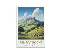 Puzzles pour Adultes, Affiches Seneca Rocks Virginie-Occidentale, Puzzles stimulants pour Une soirée Jeux en Famille, Décoration intérieure 100x70cm