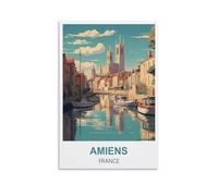 Puzzles pour Adultes, Affiches Vintage d'Amiens France, Puzzles pour Adultes, Jeu éducatif, Jouet de défi, 1000 pièces, 52 x 38 cm