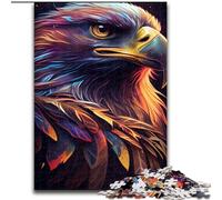 Puzzles pour Adultes Aigle coloré, Jeu Stimulant et Jeu Familial avec des pièces entièrement emboîtables de Formes aléatoires (Taille 26x38cm)