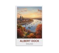 Puzzles pour Adultes, Albert Dock, Angleterre, Micro-pièces, Puzzles stimulants et Difficiles, Cadeau de Noël ou d'anniversaire, Jeu, Jouet, 38 x 26 cm