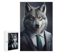 Puzzles pour Adultes Alpha Wolf in Suit -1 Puzzle pour Adultes - Jouets Anti-Stress - Une Œuvre d'art - Difficile Et Stimulant 1000 PCS