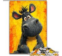 Puzzles pour Adultes Âne de Dessin animé 1000 pièces, Jouets éducatifs, Jeux Anti-Stress, Cadeaux du Père Noël Secret pour Les Enfants de 14 Ans et Plus (26x38cm)