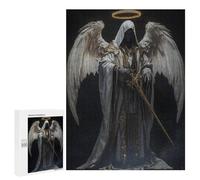 Puzzles pour Adultes Angel Warrior with Sword Artwork Puzzles pour Adolescents Cadeau d'anniversaire Stimule Le Cerveau Jeu Stimulant Cadeaux 500 PCS