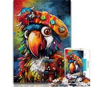 Puzzles pour Adultes Animaux Oiseaux Perroquets, Aidez Le Cerveau à exercer Jouets addictifs pour cultiver la Patience Décoration Parfaite 75x50cm
