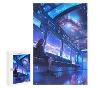 Puzzles pour Adultes Anime Galaxy Train Puzzles pour Adultes Jeux Amusants Découpe De Précision Cadeaux d'anniversaire Et Cadeaux Uniques 1000 PCS