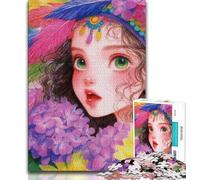 Puzzles pour Adultes Anime Girl 1000 pièces, Aidez Le Cerveau à exercer des Jouets addictifs pour cultiver la Patience, Jeu de défi Unique 50x75cm