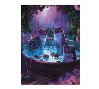 Puzzles pour Adultes Apple Bobbing Cats Casse-têtes pour Adolescents, Jeux De Réflexion, Analyse Et Logique, Cadeaux pour Amis Et Famille 52x38cm/1000pcs