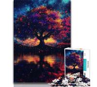 Puzzles pour Adultes Arbre de Vie Puzzle Adolescent, Anti-Stress Staycation Kill Time Interaction Parent-Enfant (Taille 38x26cm)