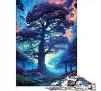 Puzzles pour Adultes Arbre sacré coloré Puzzle 1000 pièces Puzzle en Carton pour Adultes et Enfants Jeu éducatif Défi Jouet 1000 pièces (26x38 cm)