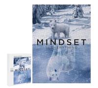 Puzzles pour Adultes Arctic Wolf Mindset Puzzle pour Adultes, Jeu De Réflexion, Une Œuvre d'art, Activités Amusantes À La Maison, 500 PCS