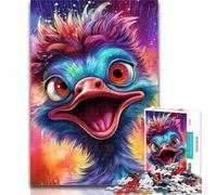 Puzzles pour Adultes, Art Animalier, Autruche, 1000 pièces, pour Adultes et Adolescents, intéressant pour réduire Le Stress, Interaction Parent-Enfant, 26x38cm