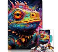 Puzzles pour Adultes Art Chameleon 1000 pièces, Difficiles, aident Le Cerveau à exercer des Jouets addictifs pour cultiver la Patience, Excellent Cadeau 50x75cm