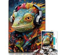 Puzzles pour Adultes Art Chameleon 1000 pièces, stimulent Le Cerveau, stimulent la Patience, stimulent l'imagination et stimulent la créativité (50x75cm)