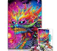 Puzzles pour Adultes Art Dragons Volants 1000 pièces pour Adultes et Adolescents Interaction Parent-Enfant intéressante pour réduire Le Stress (50x75cm)