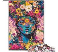 Puzzles pour Adultes Art Girl 1000 pièces, Staycation Kill Time, Chaque pièce est Unique - Jeu Familial Stimulant et Amusant (Taille 26x38cm)