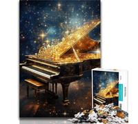 Puzzles pour Adultes Art Star Piano 1000 pièces Puzzles pour Adultes et Adolescents, Jeu Familial Anti-Stress Défi Difficile Cadeaux du Père Noël Secret 75x50cm