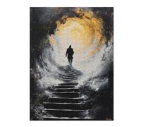 Puzzles pour Adultes Ascend Into Light - Mystical Journey Upward Into The Unknown Puzzles pour Adultes - Jeux Relaxants - Décoration Murale - Cadeaux pour Les Amis Et La Famille 52x38cm/1000pcs