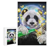 Puzzles pour Adultes Astronaut Giant Panda Puzzles pour Adolescents, Jouets Anti-Stress, Décoration Murale, Cadeaux Uniques pour Anniversaire Et Noël 1000 PCS