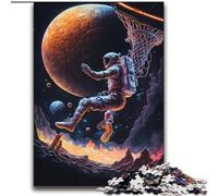 Puzzles pour Adultes Astronautes Jouant au Basket-Ball 2000, adaptés aux 14 Ans et Plus. Un Plaisir en Famille idéal comme Cadeau pour Toute la Famille (70x100cm)