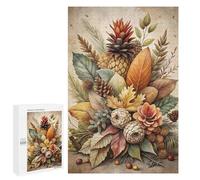 Puzzles pour Adultes Autumnal Still Life with Pineapple Puzzle : Jeu Manuel Amusant Et Humoristique, Cadeau d'anniversaire, Cadeaux, 1000 PCS