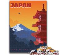 Puzzles pour Adultes avec Affiches de Voyage Tokyo Japon 1000 pièces : Un Jeu Stimulant, idéal comme Cadeau pour Toute la Famille (1000 pièces, 50x75cm)
