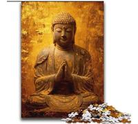 Puzzles pour Adultes avec Statue de Bouddha doré 2000 pièces, Jouets addictifs pour stimuler la Patience et la décoration (70x100cm)